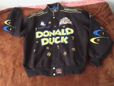 Vintage JH Designs Black 2004 Daytona 500 Disney donald duck Nascar Jacket XL, used for sale  Shipping to South Africa