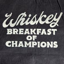 Camiseta Gráfica Iron and Resin Whiskey Breakfast Of Champions Preta Grande Fabricada nos EUA comprar usado  Enviando para Brazil