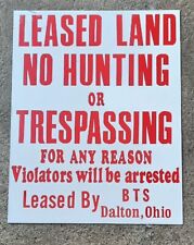 Vtg hunting trespassing for sale  Stone Creek