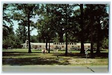 Hollycrest Motel 1961 sillas de banco perro Emporia Virginia VA postal vintage segunda mano  Embacar hacia Argentina