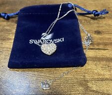 swarovski crystal heart necklace for sale  BRAINTREE