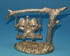 Pewter elephant swing for sale  Bath