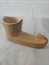 "Zapato sueco tallado a mano pico Sami (Nabbsko) arte popular tradicional 4,75x1,75x2,5" segunda mano  Embacar hacia Mexico