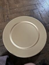 gold beaded charger plates for sale  DORKING