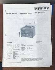 Fisher MC-570 Stereo System Service Manual *Original* for sale  Shipping to Canada