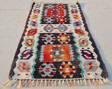 Authentic Hand Knotted Vintage Turkish Kilim Kilim Wool Area Rug 2.1 x 1.3 Ft for sale  Shipping to South Africa