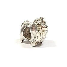 Sterling Silver Tiny Pomeranian God Bead Charm  for sale  Shipping to South Africa