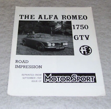 Alfa romeo 1750 for sale  WELLING