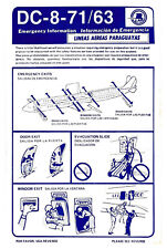 Usado, Lineas Aereas Paraguayas / LAP - DC-8-71/63 - Tarjeta de seguridad segunda mano  Embacar hacia Argentina