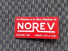 Catalogue norev voitures d'occasion  Neuilly-sur-Seine