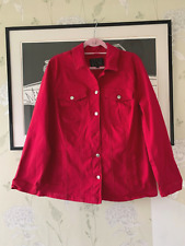 Red denim jacket for sale  PEVENSEY