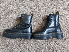 Dr Martens Classic Jadon Black Smooth Leather Platform Boots for Women myynnissä  Leverans till Finland