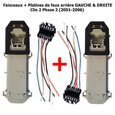 2 Platine Feu Feux Arriere Clio 2 Phase 2 01-06 ARD et ARG Porte Ampoules Lampes d'occasion  Saint-Omer