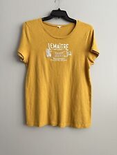 J Crew L LeMaitre Art Supply Paint Tube Graphic Tee T Shirt Mustard Yellow comprar usado  Enviando para Brazil
