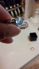 18ct Yellow Gold Paraiba Tourmaline And Diamond Ring for sale  Shipping to South Africa