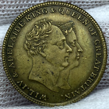 1830 1831 Great Britain Coronation King William IV & Queen Adelaide Medal Superb comprar usado  Enviando para Brazil