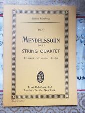 Mendelssohn op. quatuor d'occasion  Barentin