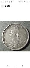 1887 silver shilling for sale  DISS