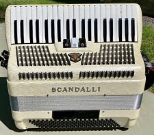 Beautiful White Scandalli Model Silvana III Accordion with Straps and Case for sale  Shipping to South Africa