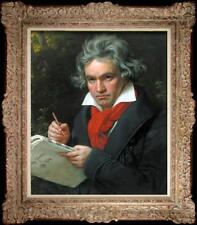 24" Pintado À Mão Antigo Mestre-Art Antigo Pintura A Óleo Sobre Tela músico Beethoven comprar usado  Enviando para Brazil