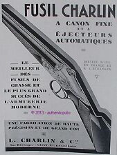 Publicite fusil charlin d'occasion  Cires-lès-Mello