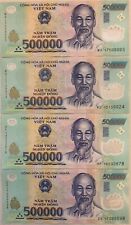 (4) 500,000 VND Banknotes = 2 MILLION of Authentic VIETNAMESE DONG MONEY (VND)   for sale  Denver