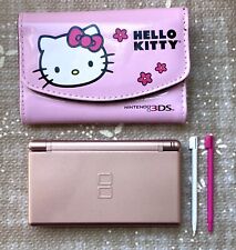 Nintendo DS Lite Metallic Rose Game Console + Hello Kitty Case - EXCELLENT COND. for sale  Shipping to South Africa