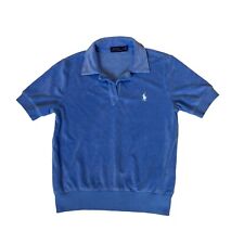 Polo para mujer Ralph Lauren Terry de tela talla pequeña azul manga corta segunda mano  Embacar hacia Argentina