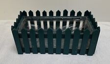 Green wooden picket for sale  UK