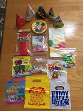 Usado, Lote de suprimentos diversos vintage para festa de aniversário infantil comprar usado  Enviando para Brazil