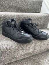 Size 9.5 - Nike Air Force 1 '07 Mid Triple Black for sale  Shipping to South Africa