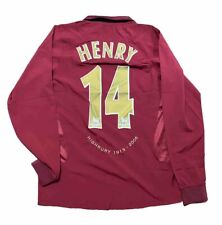 Usado, Arsenal | Camiseta deportiva de manga larga Thierry Henry retro mediana #14 para hombre segunda mano  Embacar hacia Argentina