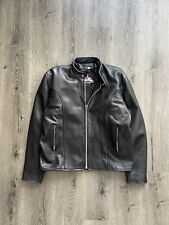 Jim Leather Black Insulated Traditional Biker Leather Jacket Size 46, used for sale  Shipping to South Africa