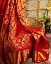 Women's Kanjivaram Soft Silk Saree With Blouse Piece for sale  Shipping to South Africa