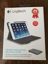 Logitech Black Ultrathin Keyboard Folio Case for iPad Mini w/ Retina Display for sale  Shipping to South Africa