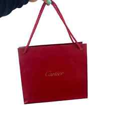 Usado, Autêntica sacola de compras Cartier presente 9x10 vazia corda vermelha comprar usado  Enviando para Brazil