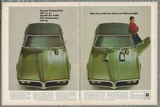 Usado, 1968 PONTIAC FIREBIRD 350 & 400 anúncio de 2 páginas, anúncio impresso Pontiac Firebird comprar usado  Enviando para Brazil