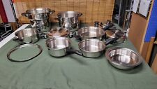 Amway Queen  icook 10 Piece pots and pans Stainless Great used condition for sale  Shipping to South Africa