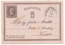 Italien 1876 ganzsachenkarte gebraucht kaufen  Marbach am Neckar
