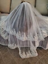 2 tier wedding bridal veil for sale  Biloxi