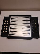 Backgammon set leather for sale  LEDBURY