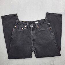 Used, Vintage Levis Jeans Mens 34 X 30 Cotton Black Denim Baggy Loose Pants 550 Adult for sale  Shipping to South Africa