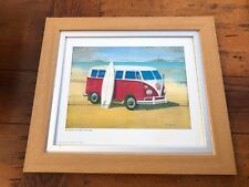 Red campervan framed for sale  SALISBURY