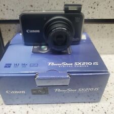 Canon PowerShot SX210IS Black 3.0" LCD 14.1MP 14x Digital Camera for sale  Shipping to South Africa