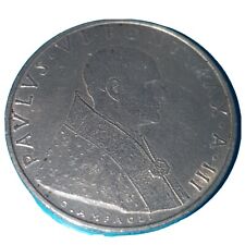Moneta  VATICANO  500  LIRE  1965  PAOLO   VI  AG PROVA usato  Erba