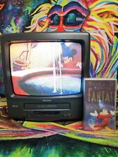 Usado, Admiral 13" TV/VCR combo GOJ 12311 retro jogos TV CRT com gravador VHS comprar usado  Enviando para Brazil