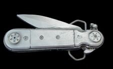 CAST PEWTER JACK KNIFE NOVELTY BELT BUCKLE US MADE NEW!, used for sale  USA