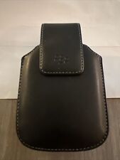 BLACKBERRY BLACK LEATHER CASE COVER SWIVEL BELT for sale  Shipping to South Africa