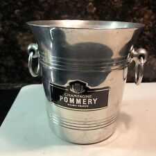 Cubos de hielo de champán Pommery pequeños de aluminio de 5,5"" Reims hechos en Francia segunda mano  Embacar hacia Argentina