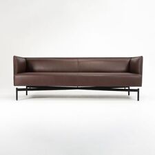 2019 Charles Pollock for Bernhardt Design Finale Brown Leather Three Seater Sofa for sale  Shipping to South Africa